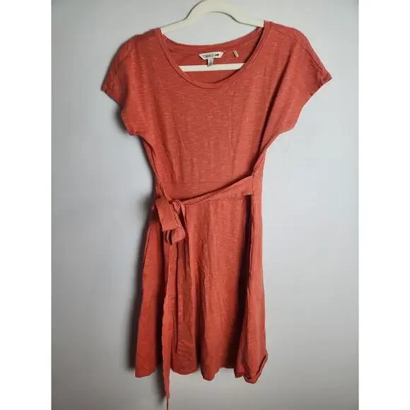 Toad and & Co Cue Wrap dress sz S pockets orange gorpcore eco outdoors recycled - Picture 6 of 11